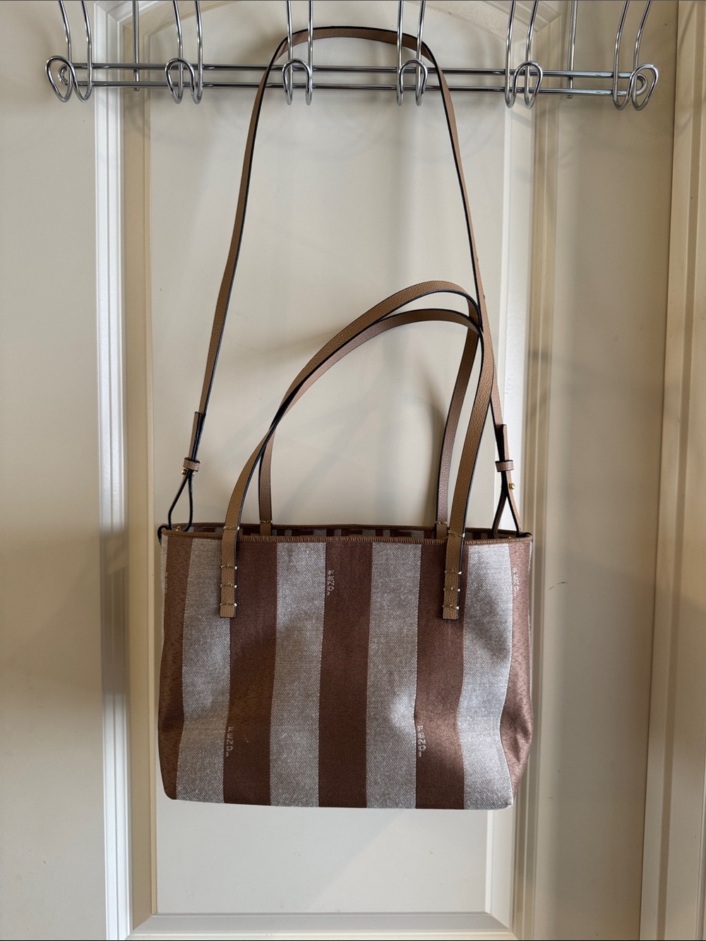 Striped Small Tote Bag